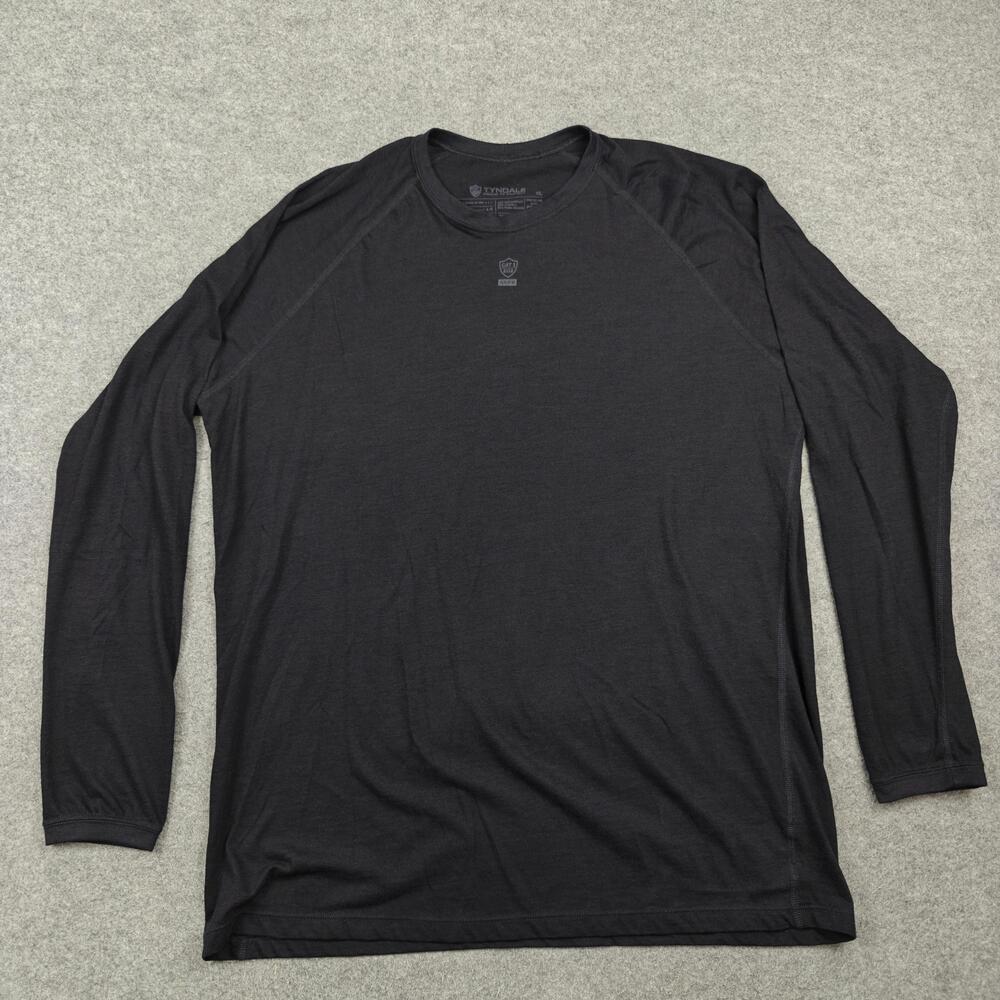 Tyndale Shirt Mens XL Black Long Sleeve Basic Tagless Modacrylic Lyocell